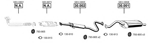 ASMET RO301355 Exhaust System